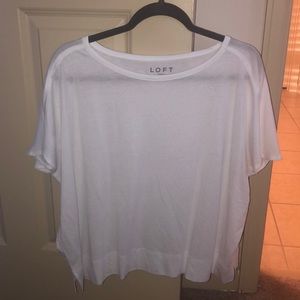 White High Low Tee